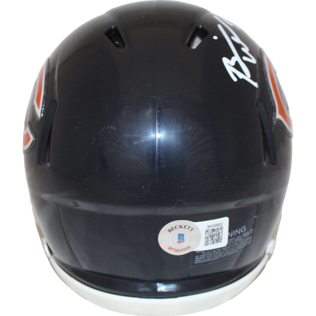 Brian Urlacher Autographed Chicago Bears HOF Mini Helmet Beckett 43057