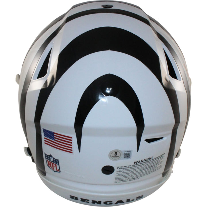 Boomer Esiason Autographed Cincinnati Bengals Alt SpeedFlex Helmet Beckett 56193