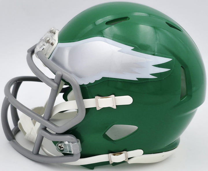 DeSean Jackson Auto Eagles 2023 Alternate Kelly Green Speed Mini Helmet Beckett