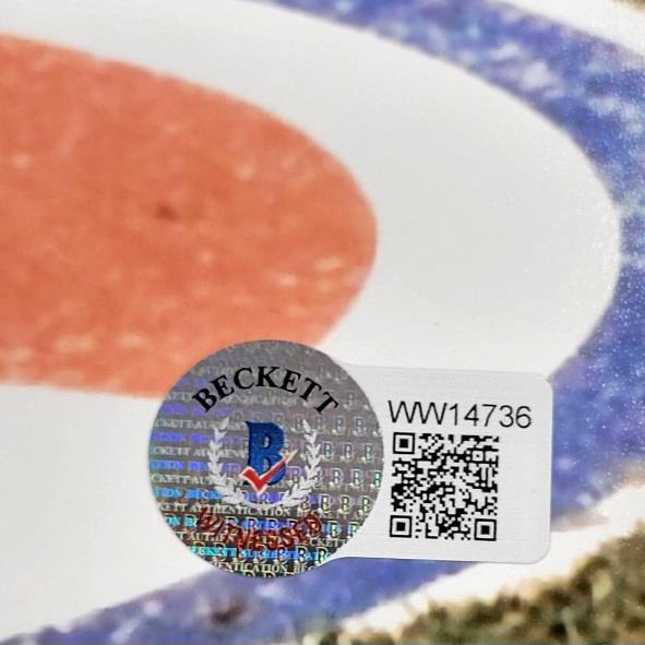 Rick Monday autograph signed 8x10 Photo Cubs American Flag ~ Beckett BAS WIT