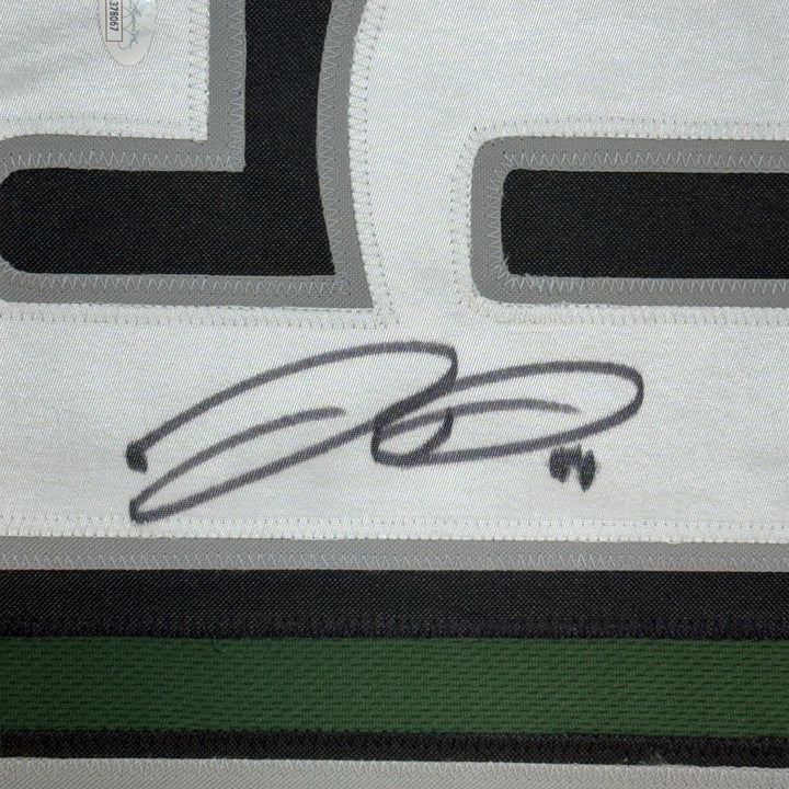 Framed Autographed/Signed Jordan Davis 35x39 Philadelphia Green Jersey