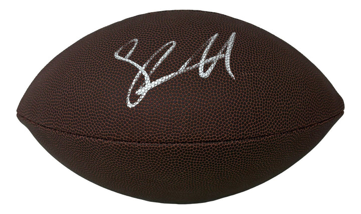 Shawn Merriman Los Angeles Chargers Signed Wilson Super Grip Football BAS