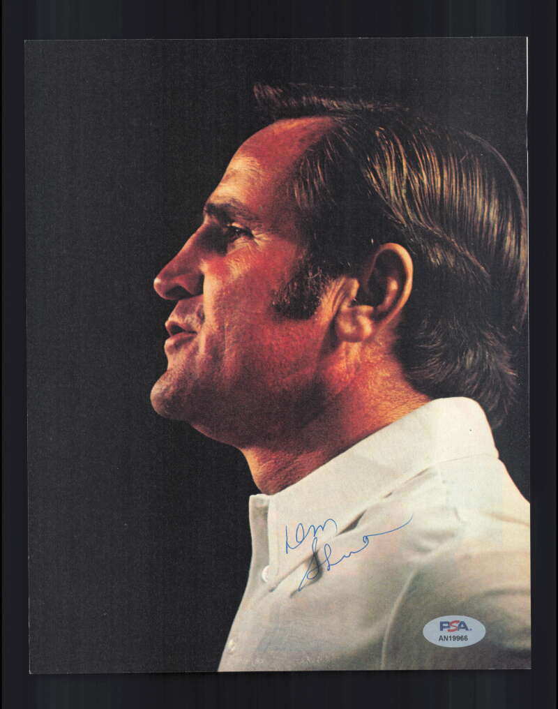 Don Shula PSA DNA Signed 70`s Vintage 8x10 Photo Autographed Dolphins