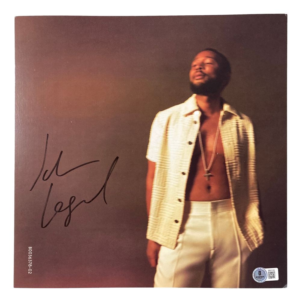 John Legend Signed LEGEND Vinyl Insert BAS