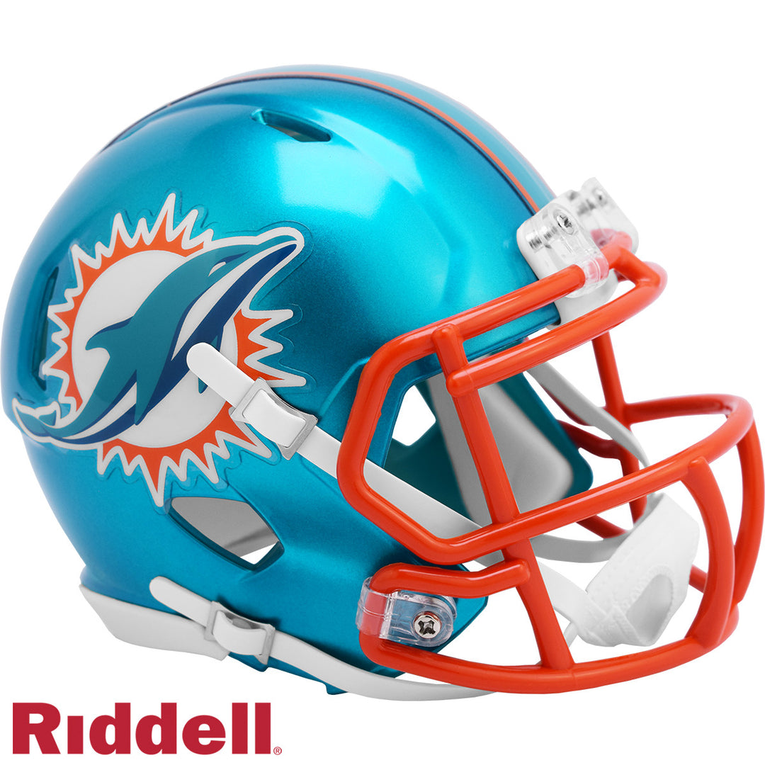 Miami Dolphins Flash Speed Mini Helmet Riddell New In Box 30728
