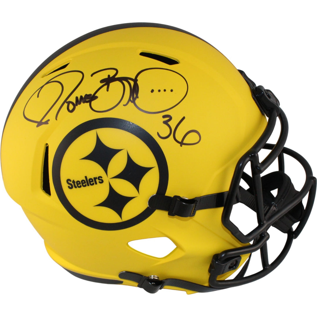 Jerome Bettis Autographed Pittsburgh Steelers F/S Rave Helmet Beckett WIT 54070