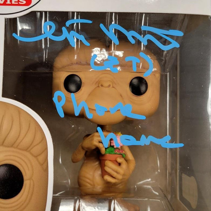 Matthew De Meritt signed "Phone Home" E.T. Flowers Funko Pop ~ BAS Witness Holo