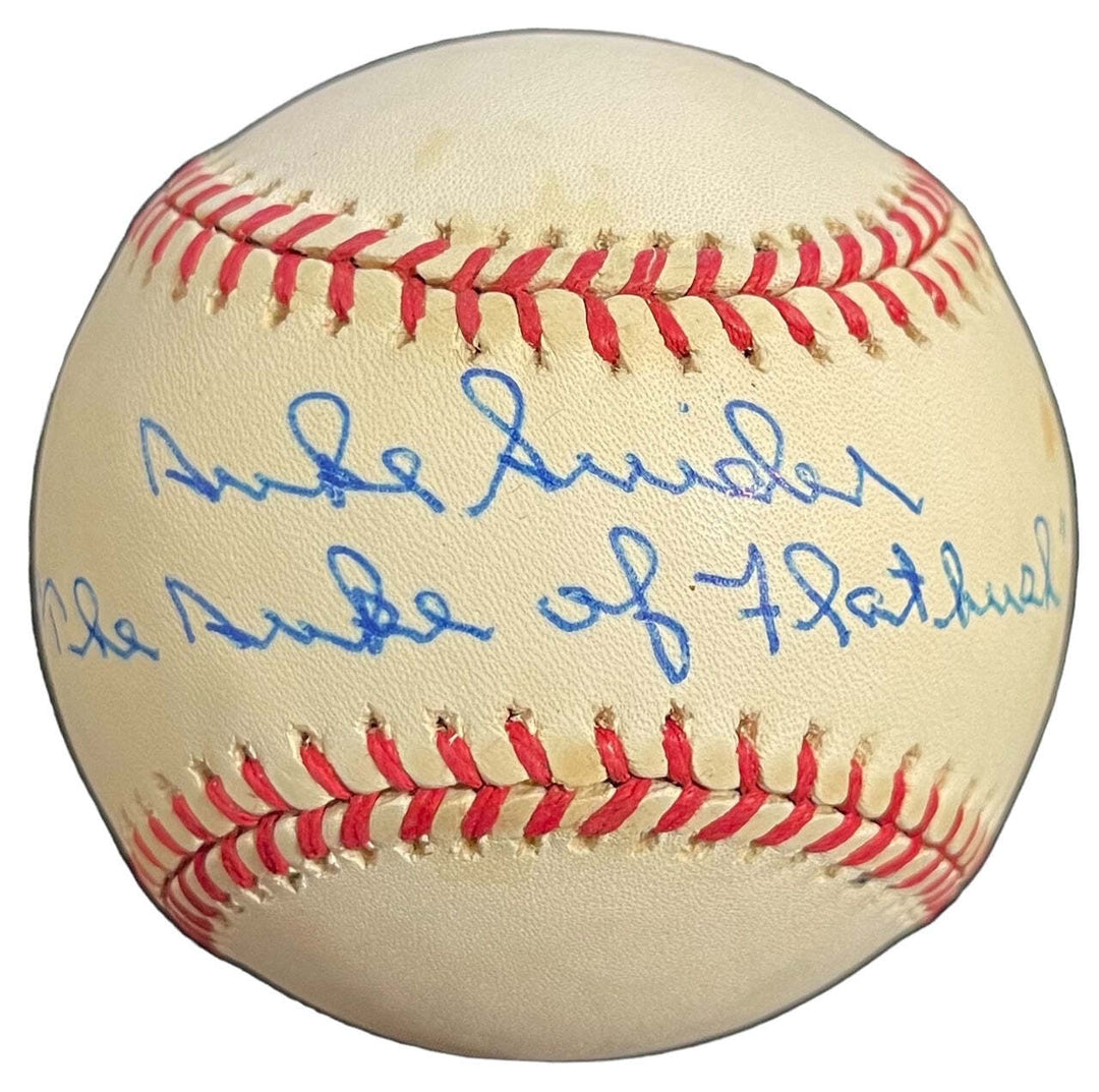 Duke Snider The Duke of Flatbush Signed Jackie Robinson 50th Anniversary Basebal