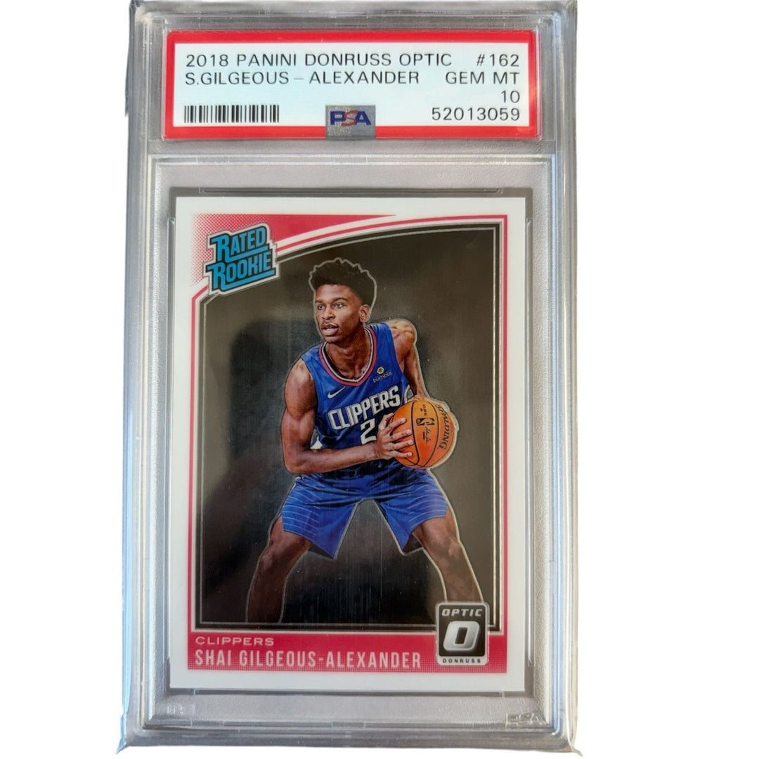 Graded 2018 Donruss Optic Shai Gilgeous-Alexander #162 RC Card PSA 10