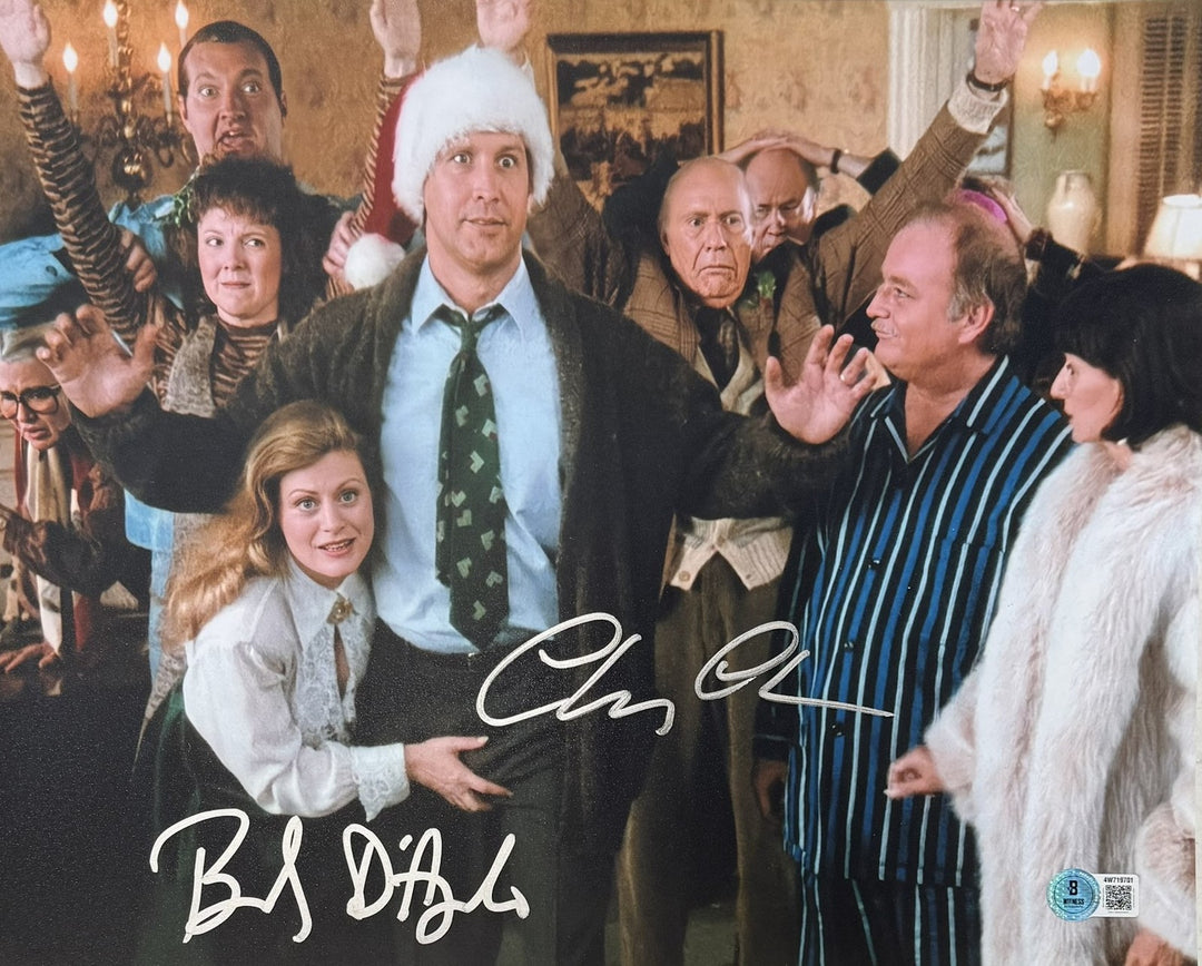 Chevy Chase Beverly D'Angelo Signed Chistmas Vacation 11x14 Photo Beckett 57159