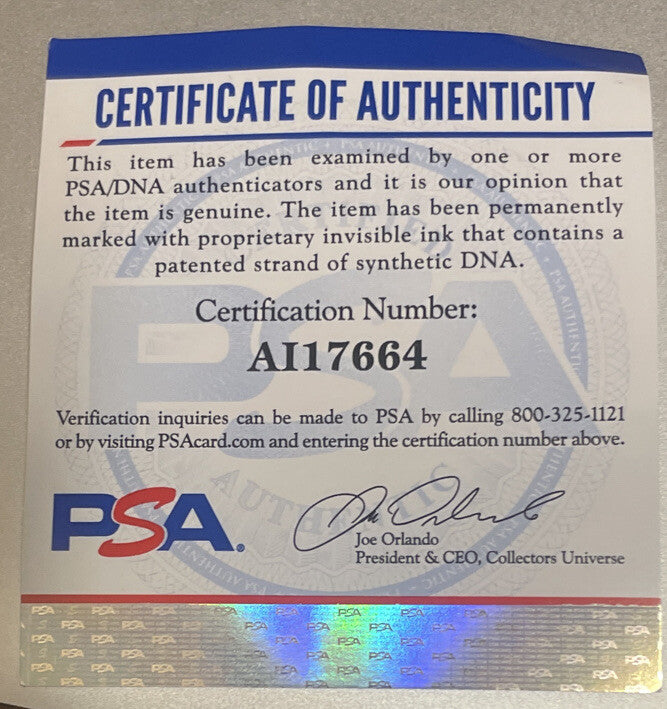 Lou Brock Signed Official NL Baseball Rawlings PSA Auto Cardinals HoF