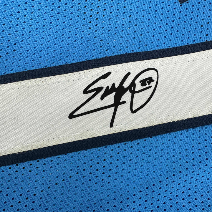 Facsimile Autographed Eddie George Tennessee Blue Reprint Jersey Size Men's XL