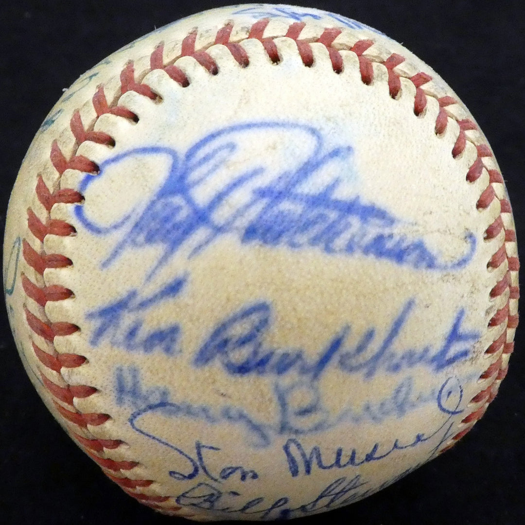 1950 Spring Training Signed NL Baseball With 24 Total Signatures Stan Musial