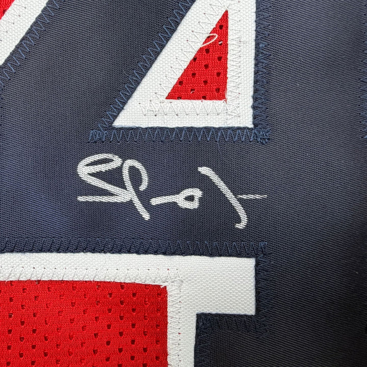 Autographed/Signed Lamar Odom United States USA Olympics Red Jersey JSA COA
