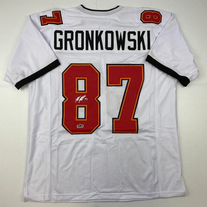 Facsimile Autographed Rob Gronk Gronkowski Tampa Bay White Jersey Size Men's XL