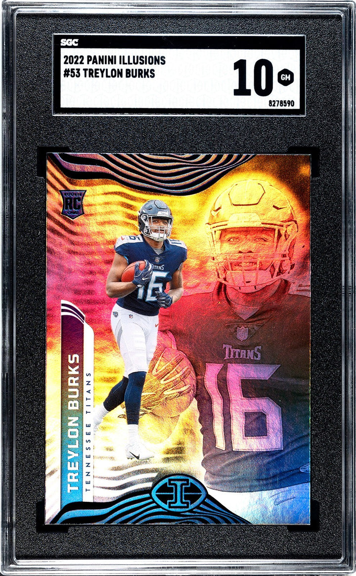 Treylon Burks 2022 Panini Illusions Rookie Card (RC) #53- SGC Graded 10 Gem Mint
