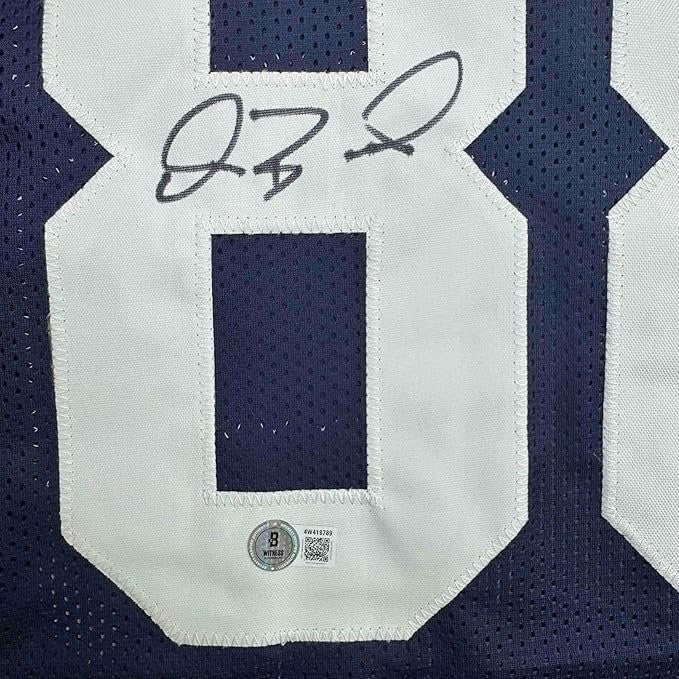 Framed Autographed/Signed Dez Bryant 35x39 Dallas TG Day Jersey Beckett COA
