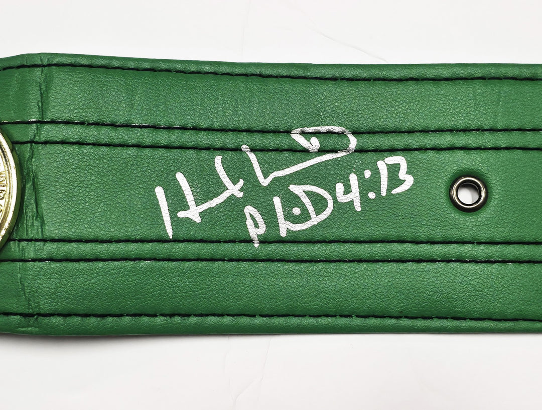 Mike Tyson & Evander Holyfield Auto Green WBC World Championship Boxing Belt JSA