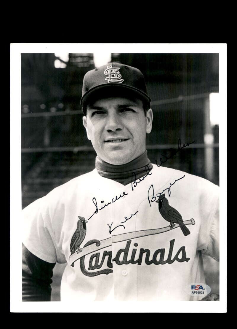Ken Boyer PSA DNA Signed 8x10 Photo Autograph Cardinals