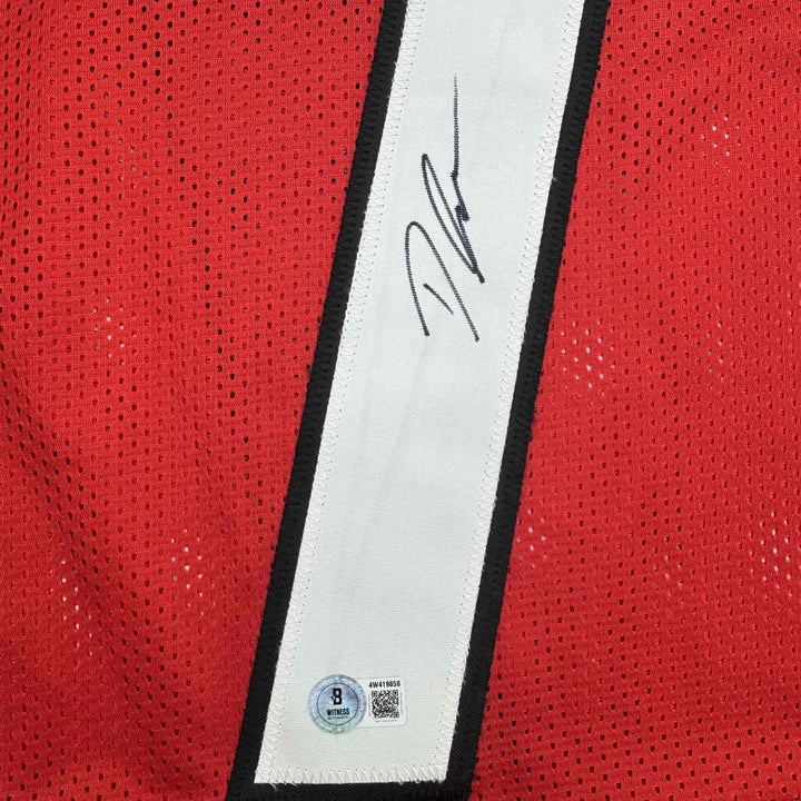 Autographed/Signed D'ANDRE SWIFT Georgia Red College Football Jersey JSA COA