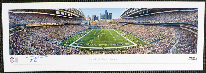 Russell Wilson Signed 13x40 Century Link Field Panoramic Photo Seahawks RW Holo