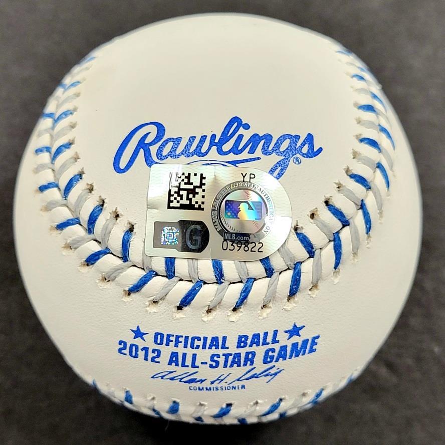 Mike Trout "1st ASG" signed 2012 All-Star Baseball autograph ~ MLB Holo