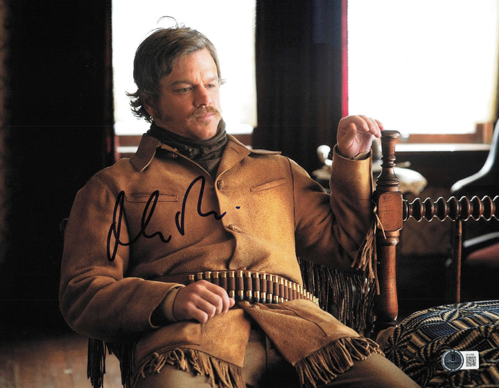 Matt Damon Autographed Signed 11x14 Photo True Grit Beckett BAS QR #AE31899