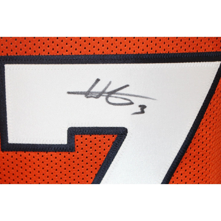Wil Lutz Autographed Pro Style Sz XL Orange Jersey Beckett Witness 55158
