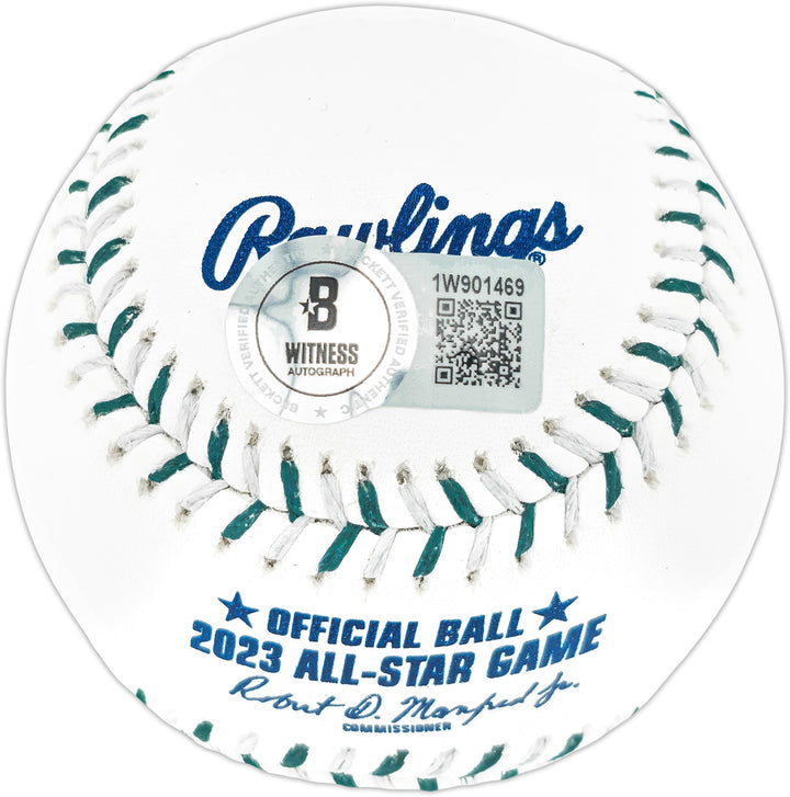 Ken Griffey Jr. Signed 2023 ASG Logo Game Baseball Mariners Beckett Wit