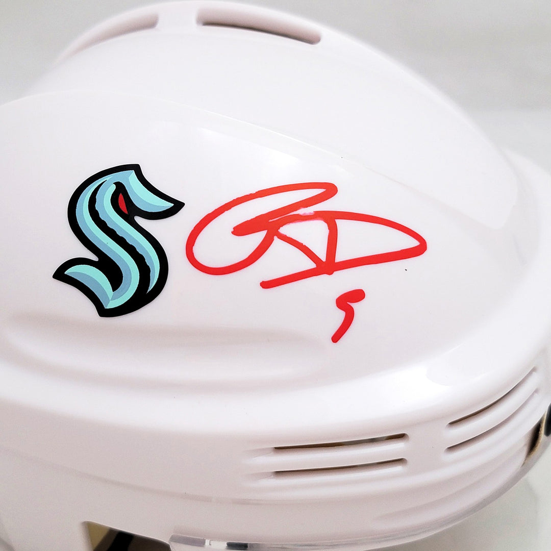 Ryan Donato Autographed Signed Seattle Kraken White Mini Helmet Fanatics Holo