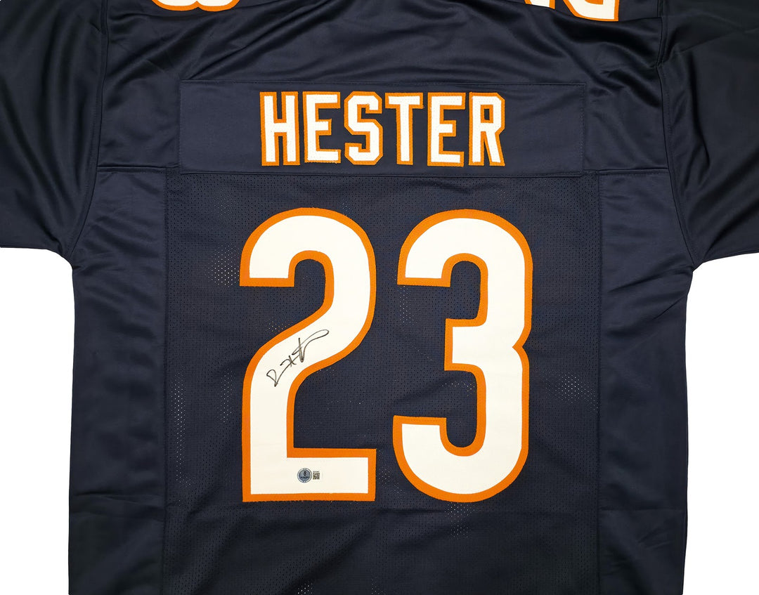 Chicago Bears Devin Hester Autographed Signed Blue Jersey Beckett BAS QR