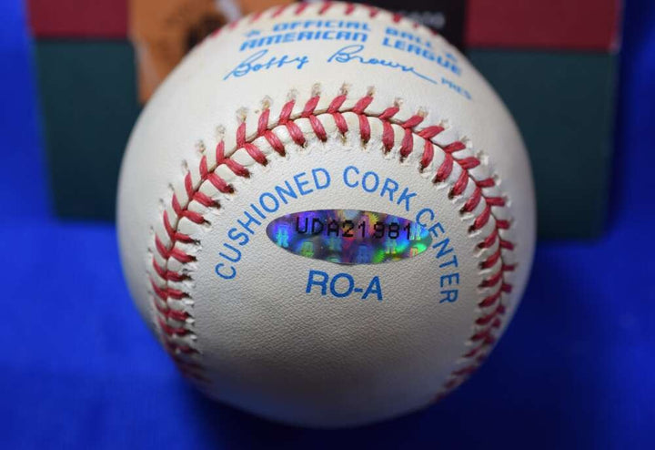 Carl Yastrzemski Upper Deck Coa Autographed American League OAL Signed Baseball
