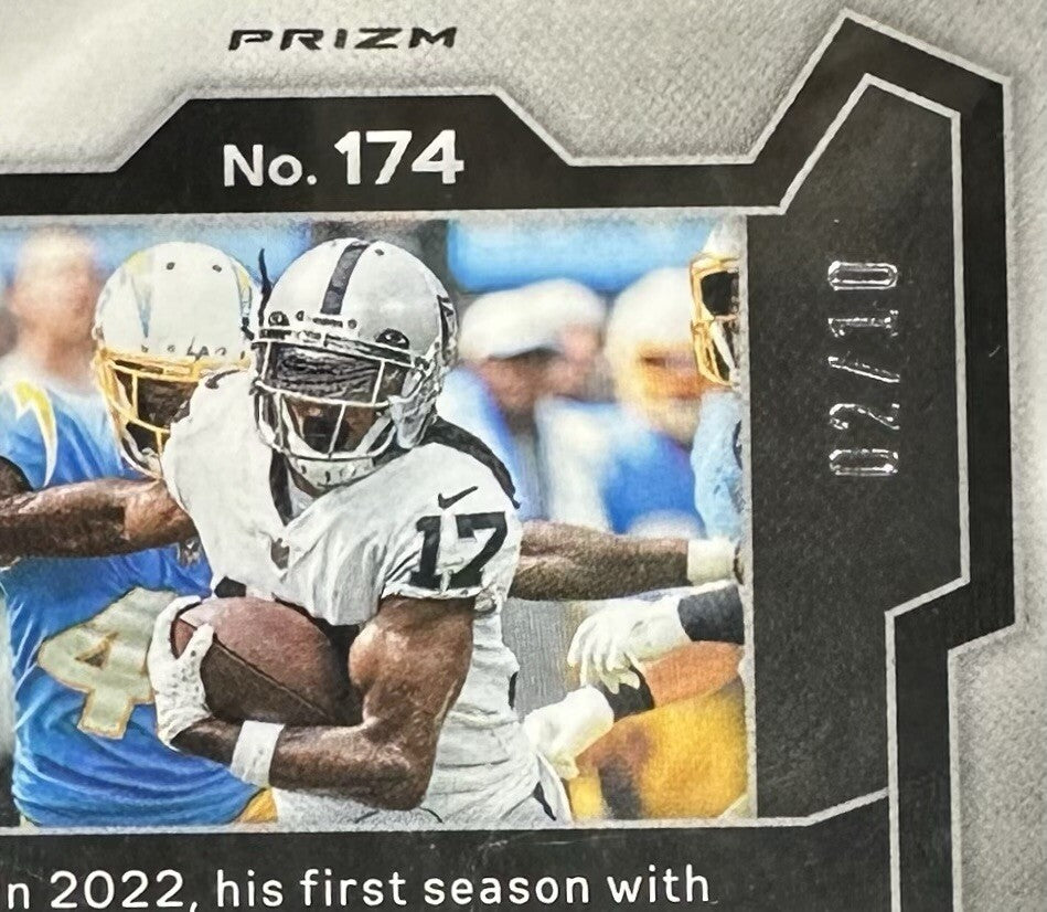 2023 Prizm Davante Adams Gold Shimmer /10 PSA 10 Gem Mint Card Raiders Jets Rare
