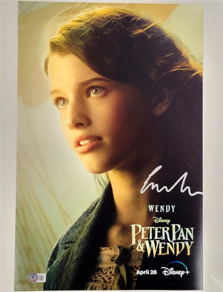 Ever Anderson signed Peter Pan & Wendy 12x18 photo autograph (B) Beckett BAS