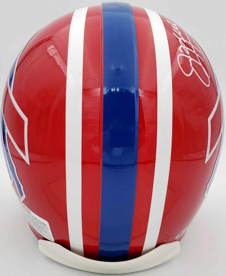 Bills Greats Auto Proline Full Size Red Helmet Jim Kelly, Thurman Thomas & Reed
