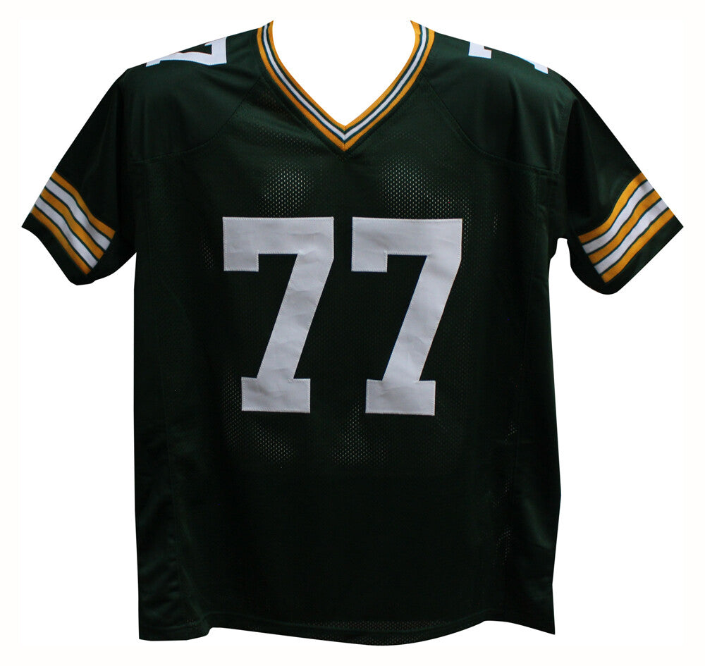Tony Mandarich Autographed/Signed Pro Style Green XL Jersey Beckett 35519
