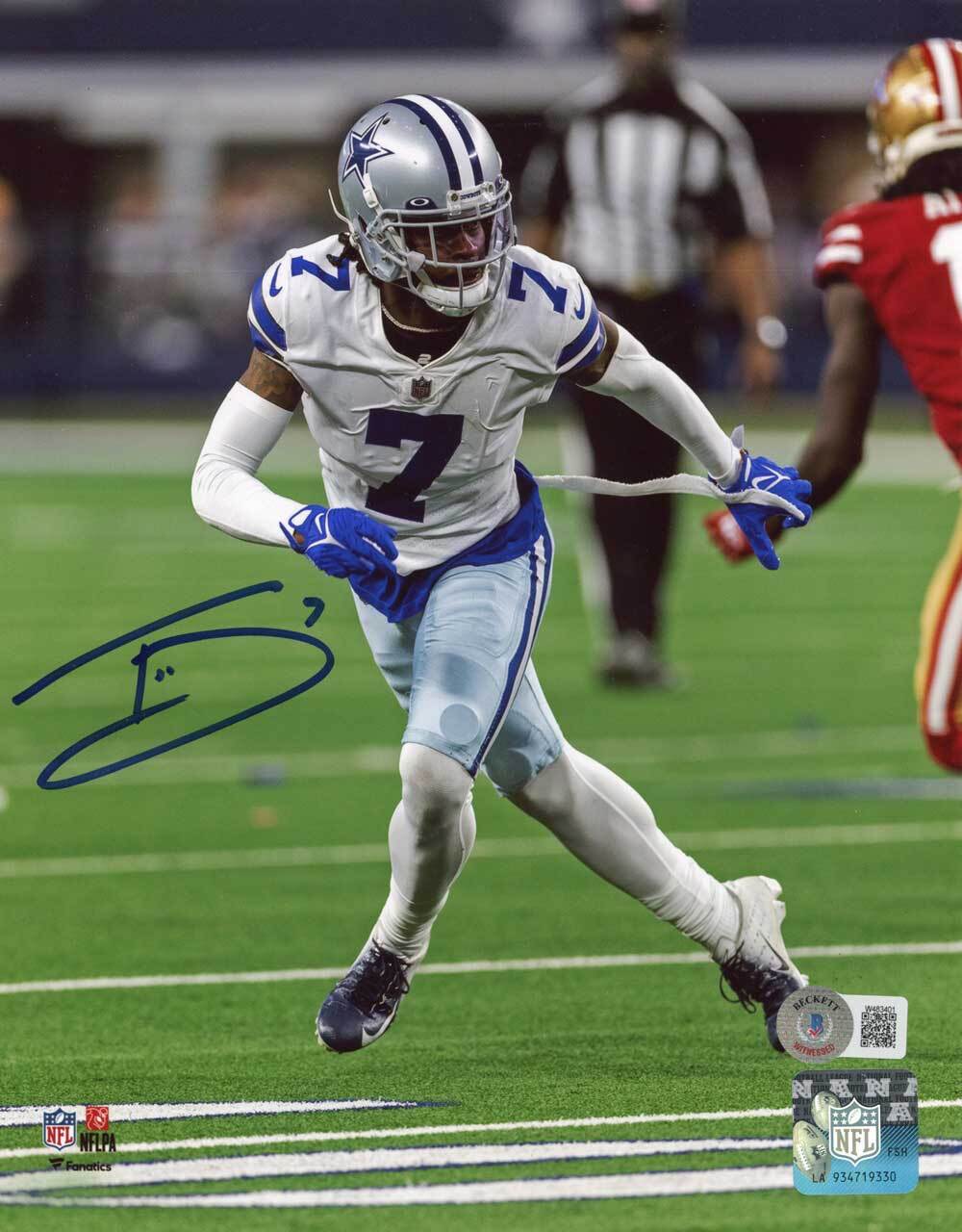 Trevon Diggs Autographed/Signed Dallas Cowboys 8x10 photo Beckett 40258