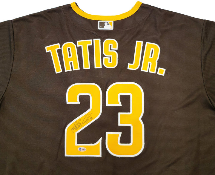Padres Fernando Tatis Jr. Signed Brown Nike Jersey Size XXL "23" Beckett