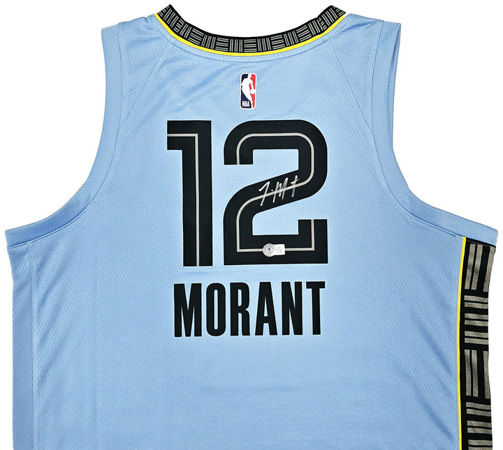 Grizzlies Ja Morant Auto Blue Jordan Statement Edt Swingman Jersey Sz 48 BAS