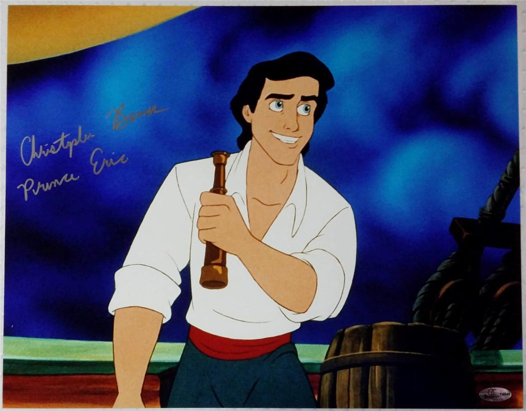 CHRISTOPHER BARNES "Prince Eric" LITTLE MERMAID signed 11x14 Photo OC COA + Holo
