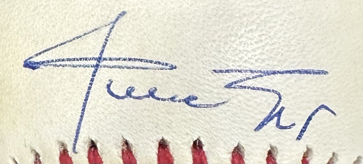 Willie Mays Signed Official NL Baseball NY SF Giants Clean Dark Auto PSA COA HOF