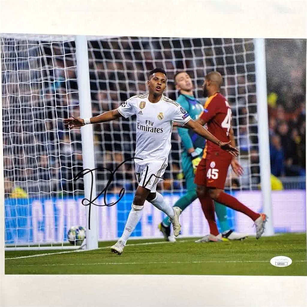 Rodrygo signed Real Madrid 11x14 photo autograph Brazil ~ JSA