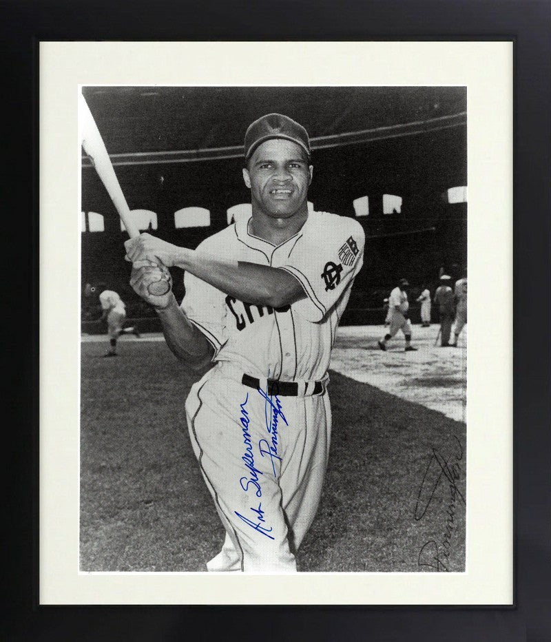 Art Superman Pennington signed Chicago Giants 8x10 Photo imperfect Framed - COA