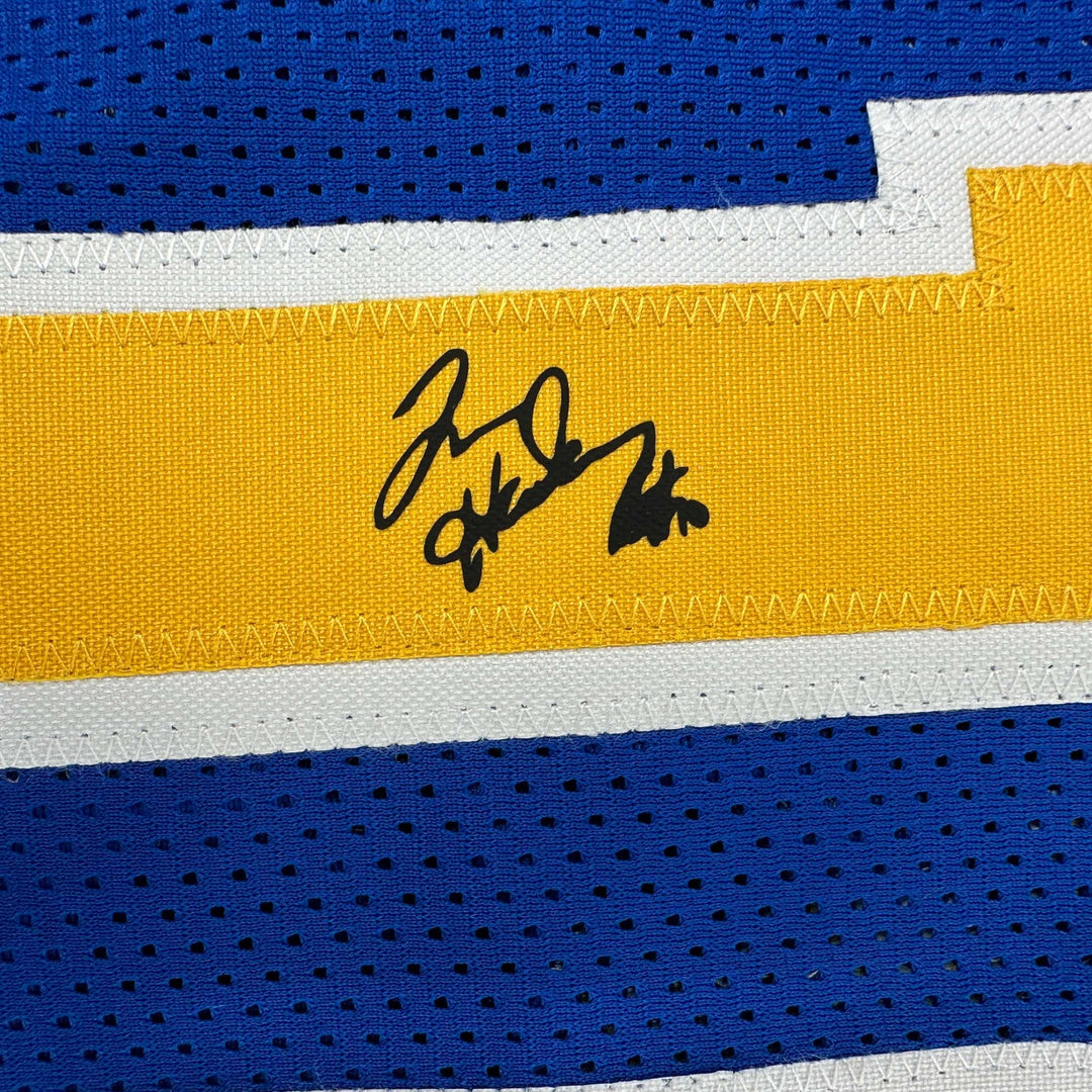 Facsimile Autographed Tim Hardaway Golden State Blue Reprint Jersey Size Mens XL