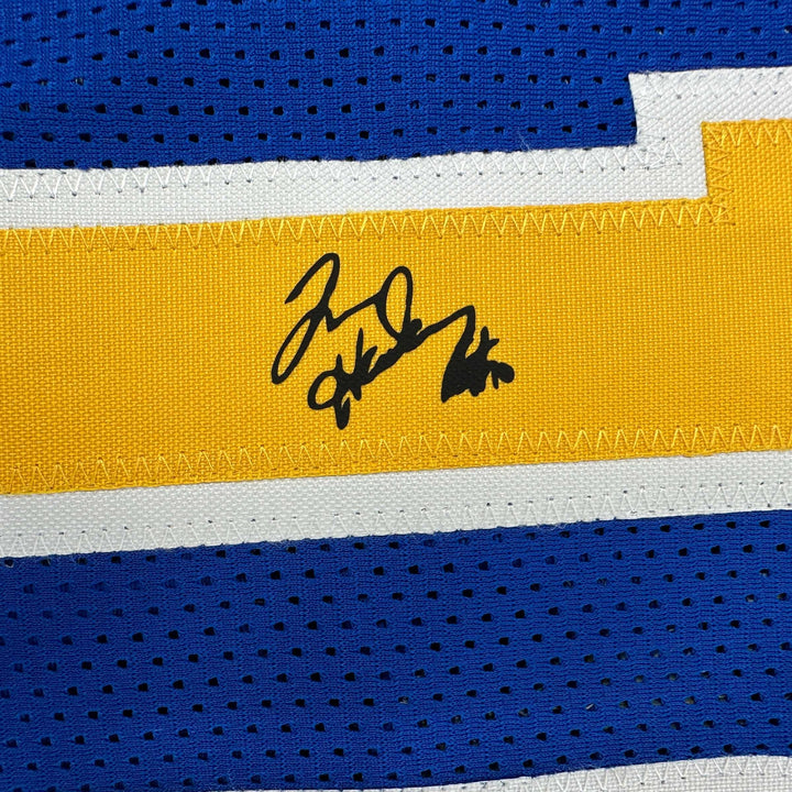 Facsimile Autographed Tim Hardaway Golden State Blue Reprint Jersey Size Mens XL