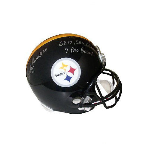 Andy Russell signed Pittsburgh Steelers FS Rep Helmet SB Champs/7 Pro Bowls- JSA