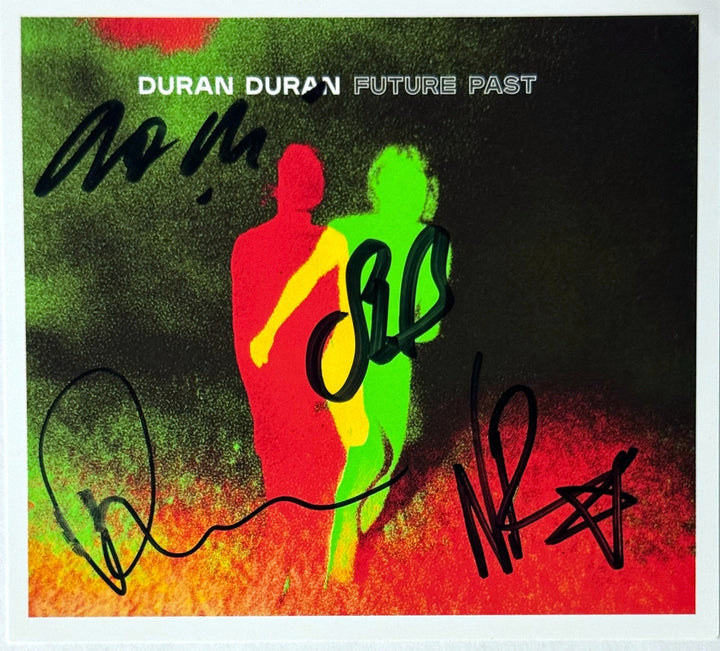 Duran Duran signed 2021 Future Past 4.5x5.25 Art Card 4-Sigs- imperfect - COA