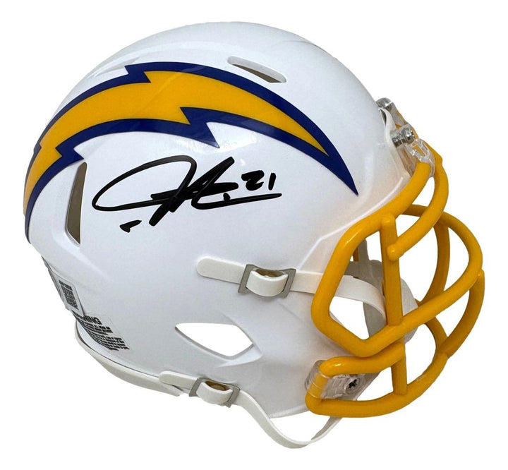 LaDainian Tomlinson Signed San Diego Chargers Color Rush Mini Speed Helmet BAS