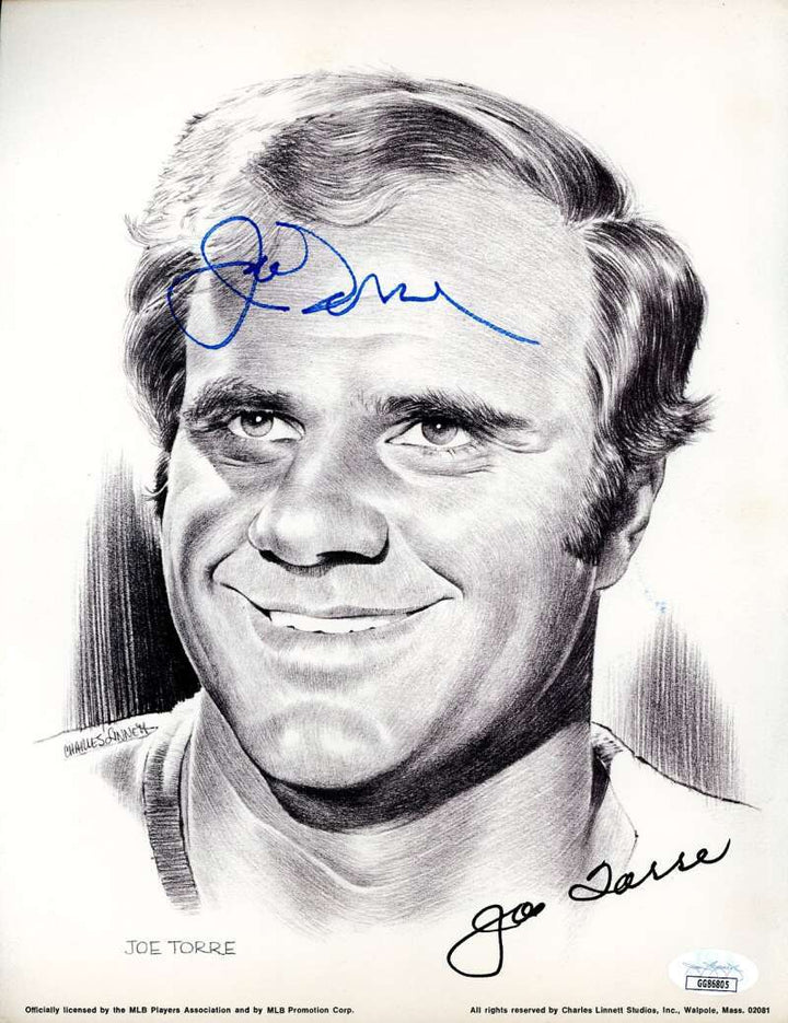Joe Torre JSA Cert Signed 9x11 Photo Autograph