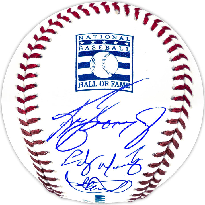 Ken Griffey Jr. Ichiro Suzuki Edgar Martinez Auto HOF Logo Baseball Mariners BAS